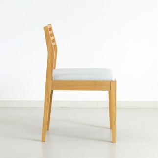 IRIS-NA ダイニングチェア 肘無し ラバーウッド  合皮 ファブリック 大川市 貞苅椅子製作所