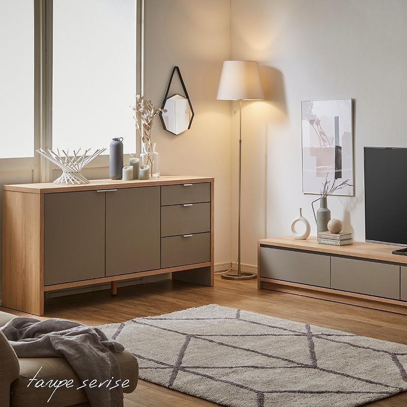 【大川家具】トープ150サイドボード 開梱設置 サイドボード メラミン キャビネット アイカ工業 国産 木目 高級 チェスト 収納キャビネット オーク ウォルナット 河口家具製作所 国産家具