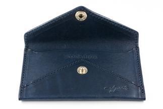 maf pinto 薄型名刺入れ レザーカードケース ネイビー