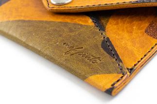 maf pinto 薄型名刺入れ レザーカードケース カモフラージュ ライト