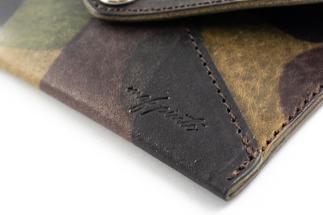 maf pinto 薄型名刺入れ レザーカードケース カモフラージュ ダーク