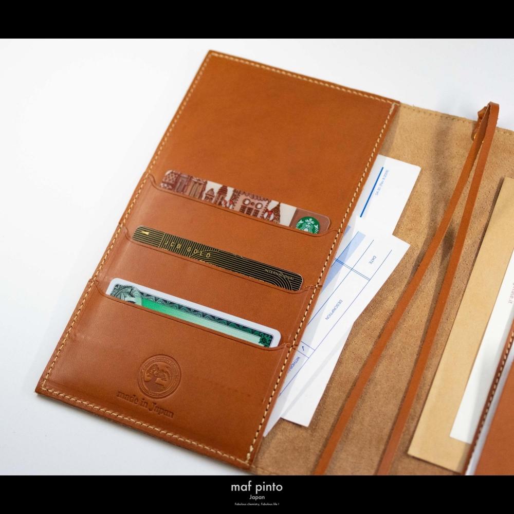 maf pinto (マフ ピント) レザー手帳カバー A5 ライトブラウン 本革 日本製