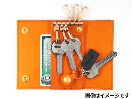 maf pinto レザーキーケース 本革 鍵入れ コンパクト マルチ カードキー ダークブラウン