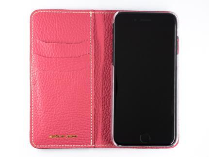 maf pinto アイフォーンケース 本革 日本製 (iPhone SE 第2世代 ／ 8 ／ 7, ) ADRIA LINE【 ピンク】