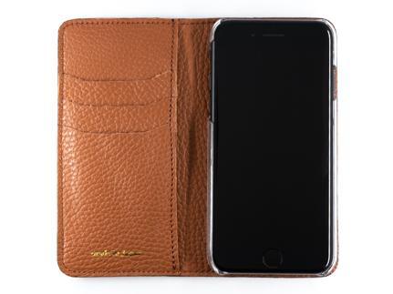 maf pinto アイフォーンケース 本革 日本製 (iPhone SE 第2世代 ／ 8 ／ 7, ) ADRIA LINE 【キャラメル】