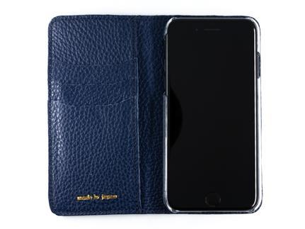 maf pinto アイフォーンケース 本革 日本製 (iPhone SE 第2世代 ／ 8 ／ 7, ) ADRIA LINE 【ネイビー】