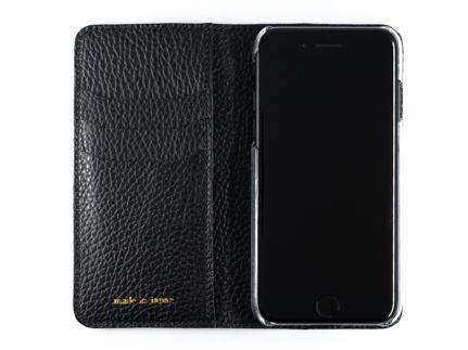 maf pinto アイフォーンケース 本革 日本製 (iPhone SE 第2世代 ／ 8 ／ 7, ) ADRIA LINE 【ブラック】