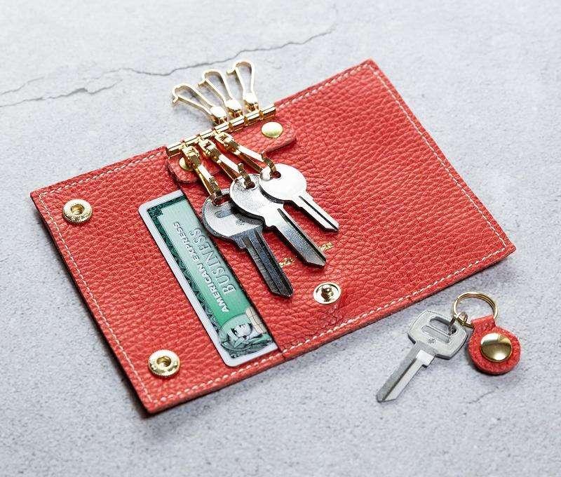 maf pinto (マフ ピント) キーケース フレッシュレッド ADRIA LINE レザー 本革 日本製