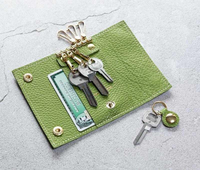 maf pinto (マフ ピント) キーケース グリーンティー ADRIA LINE レザー 本革 日本製