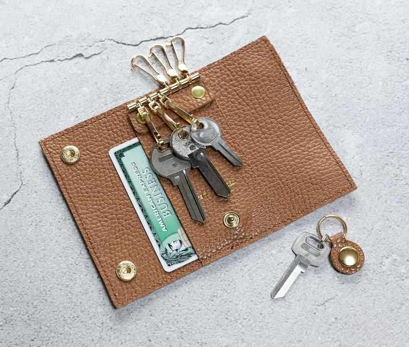 maf pinto (マフ ピント) キーケース キャラメル ADRIA LINE レザー 本革 日本製