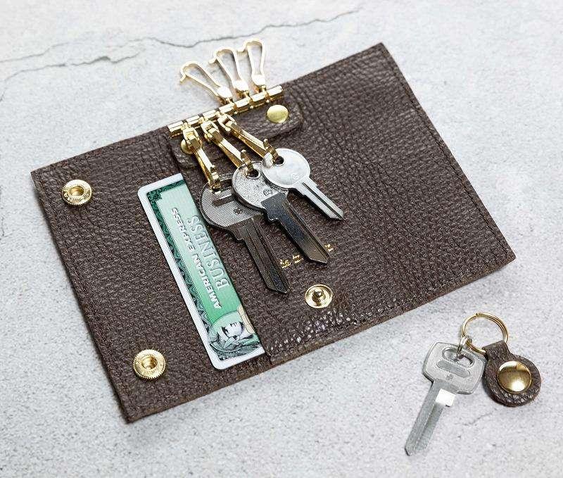 maf pinto (マフ ピント) キーケース チョコレート ADRIA LINE レザー 本革 日本製