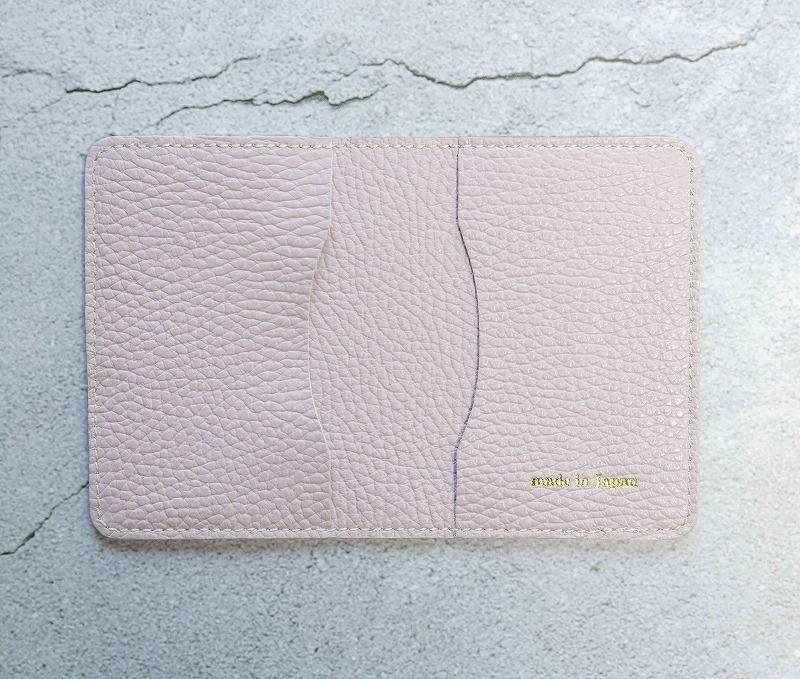 maf pinto (マフ ピント) レザーカードケース クリアポケット ライトピンク ADRIA LINE 本革 日本製
