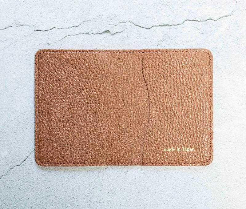 maf pinto (マフ ピント) レザーカードケース クリアポケット キャラメル ADRIA LINE 本革 日本製