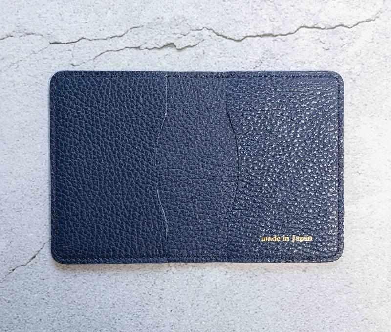maf pinto (マフ ピント) レザーカードケース クリアポケット ネイビー ADRIA LINE 本革 日本製