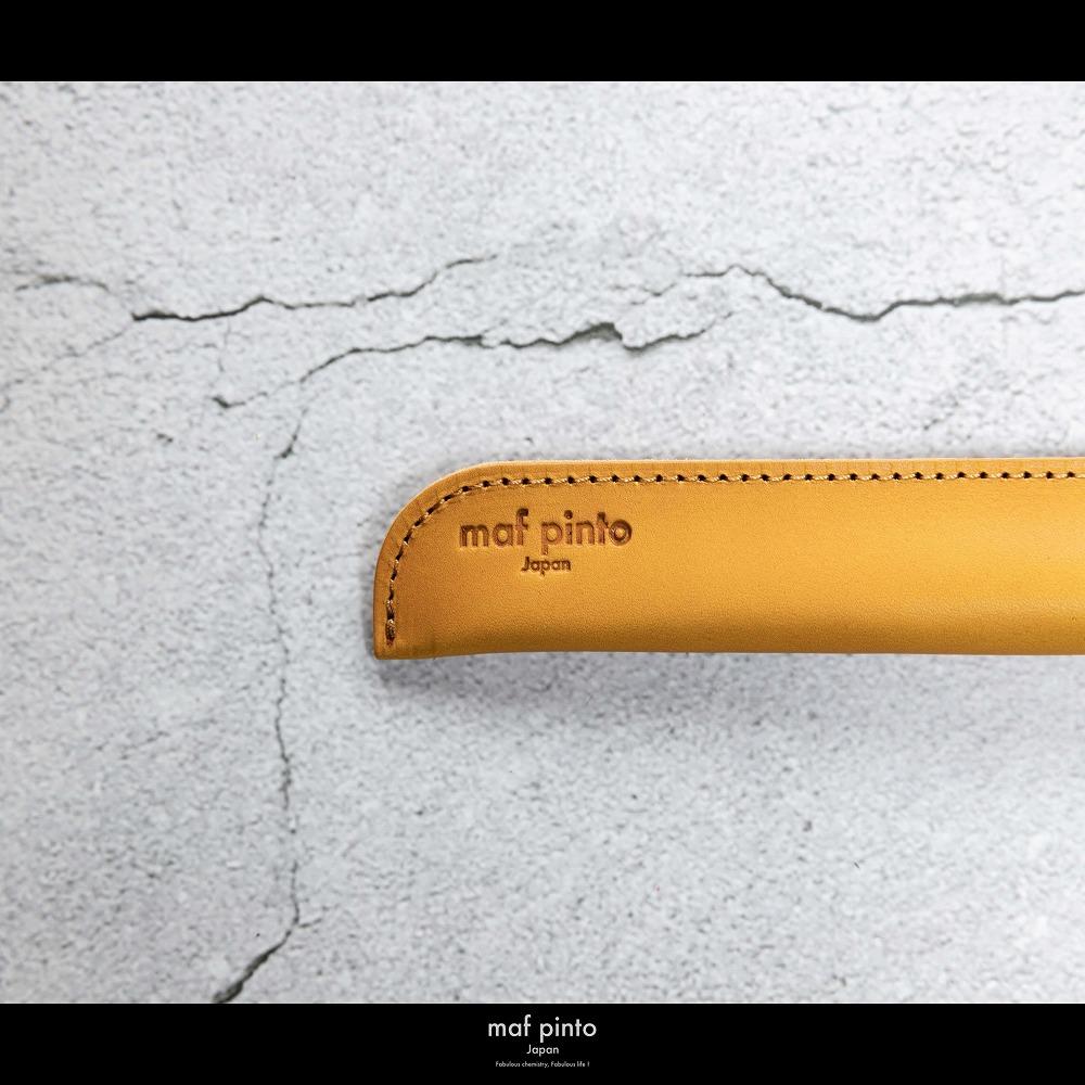 maf pinto(マフ ピント) ペンケース １本差し ペンシース 万年筆 筆箱 イエロー レザー 本革 日本製