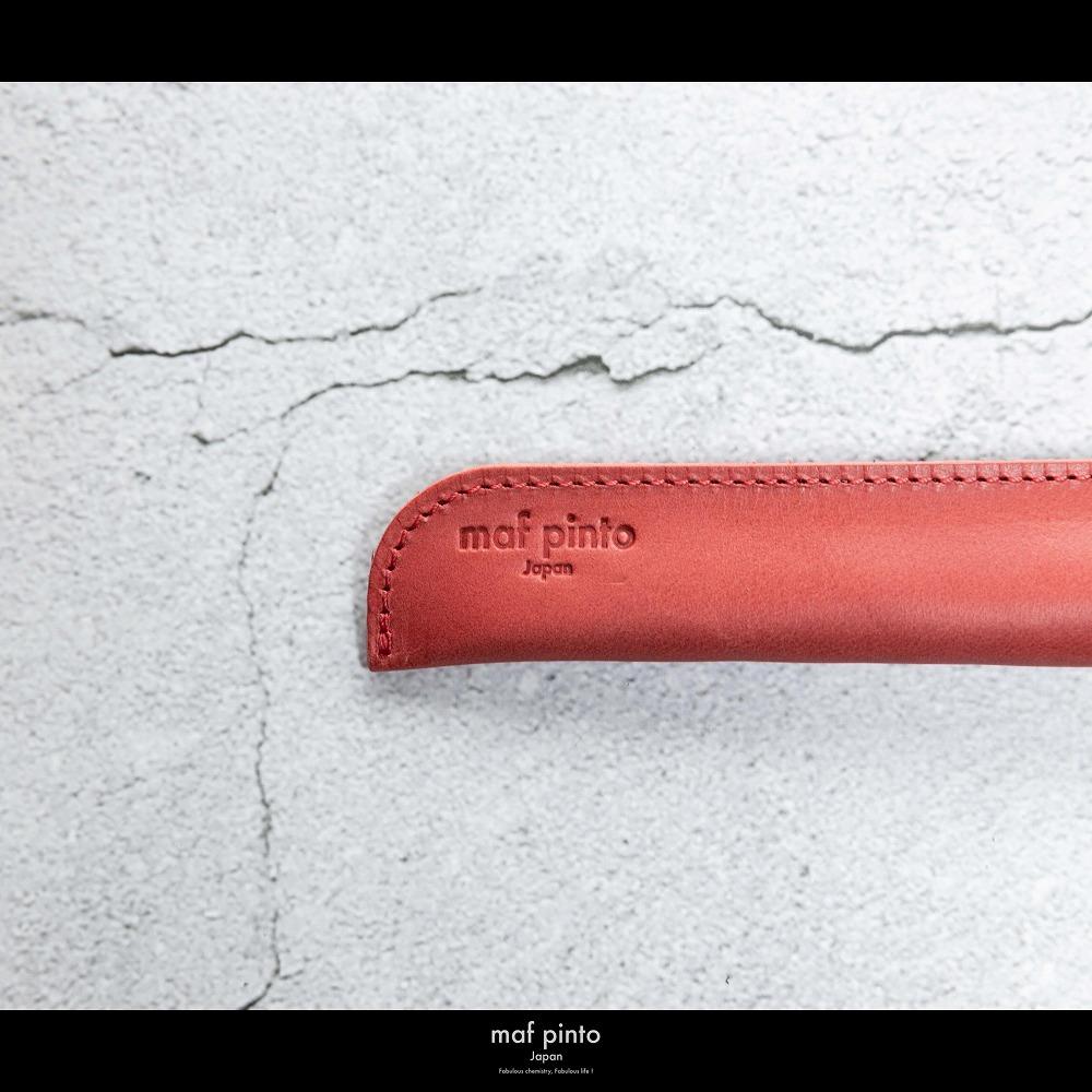 maf pinto(マフ ピント) ペンケース １本差し ペンシース 万年筆 筆箱 レッド レザー 本革 日本製