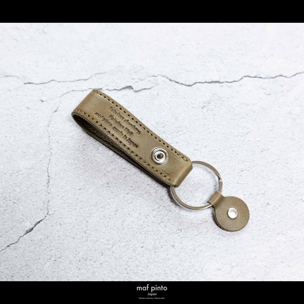maf pinto (マフ ピント)ストラップ キーリング キーホルダー キーケース オリーブ レザー 本革 日本製