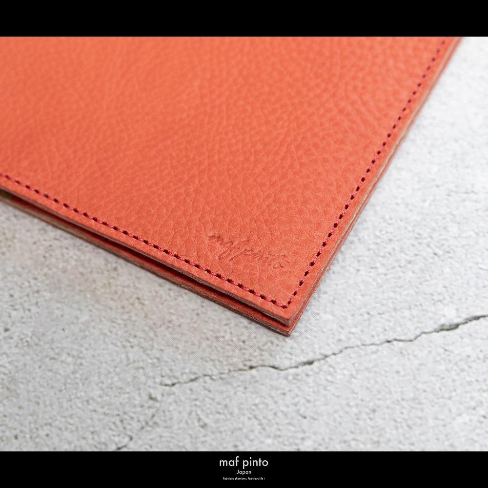 maf pinto (マフ ピント) ノートカバー B5サイズ レッドシュリンク レザー 本革 日本製