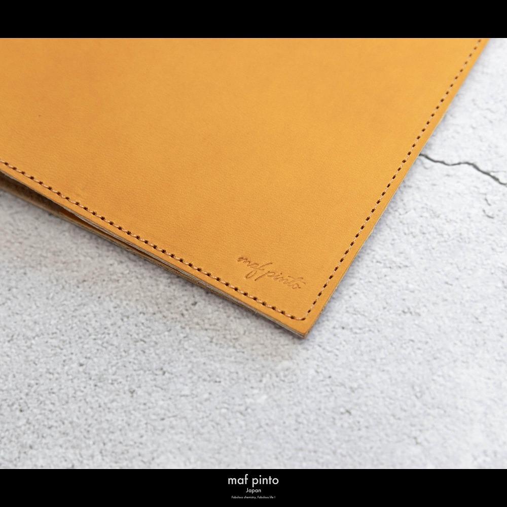 maf pinto (マフ ピント) ノートカバー B5サイズ イエロー レザー 本革 日本製