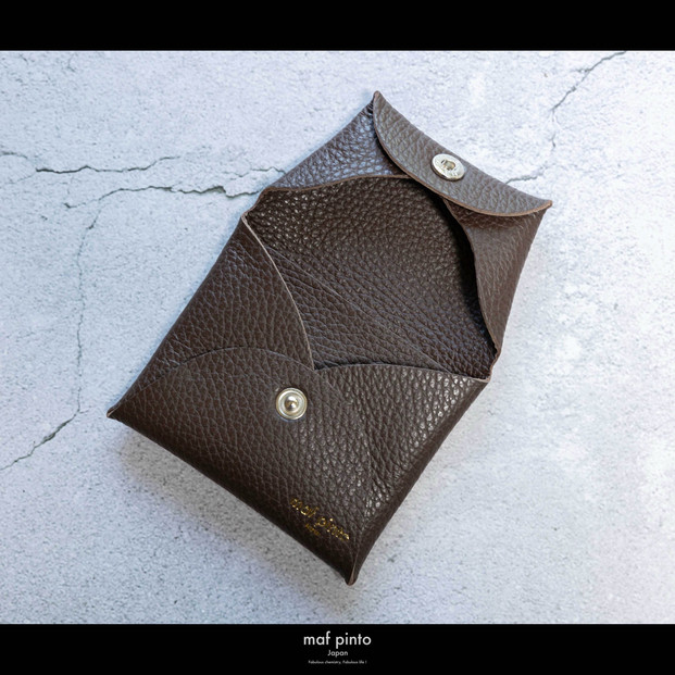 maf pinto (マフ ピント) ミニ財布 コンパクト ウォレット 小型 小銭入れ カードケース レザー 本革 62チョコレート