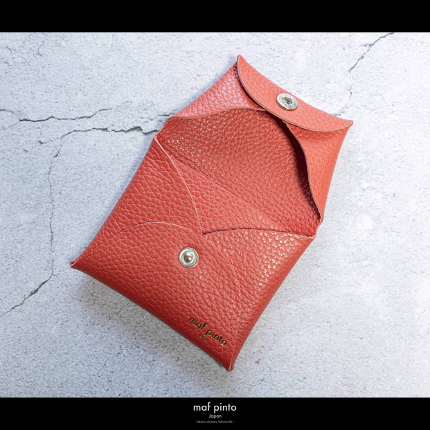 maf pinto (マフ ピント) ミニ財布 コンパクト ウォレット 小型 小銭入れ カードケース レザー 本革 56フレッシュレッド