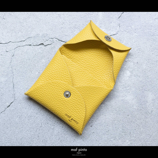 maf pinto (マフ ピント) ミニ財布 コンパクト ウォレット 小型 小銭入れ カードケース レザー 本革 52ライトイエロー