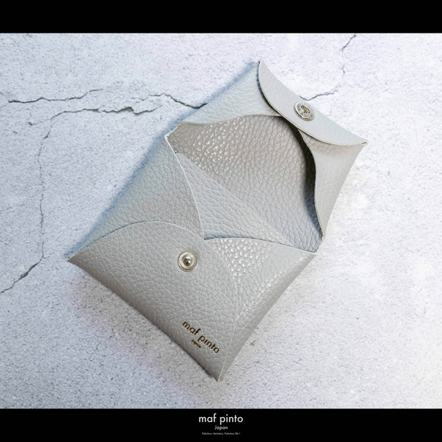 maf pinto (マフ ピント) ミニ財布 コンパクト ウォレット 小型 小銭入れ カードケース レザー 本革 51ライトグレー