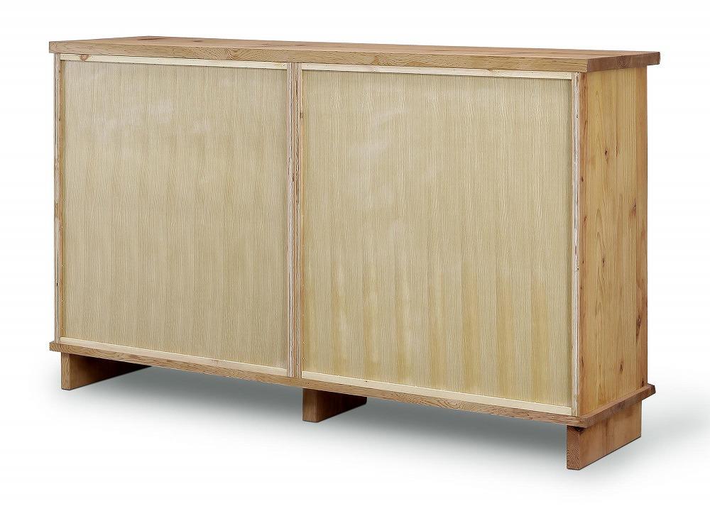 無垢杉材を贅沢に使用したチェスト プッシュ式でらくらく開閉！大容量収納棚 カメヤ家具工芸 大川家具