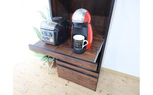 【開梱設置】レンジ台 レンジボード 幅60cm スイム ウォールナット 食器棚 家具