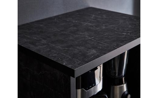 【開梱設置】レンジ台 レンジボード 幅60cm スイム ストーンブラック 食器棚 家具