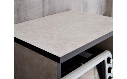 【開梱設置】レンジ台 レンジボード 幅60cm スイム ストーンホワイト 食器棚 家具