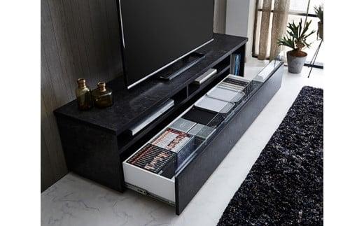 【開梱設置】テレビ台 TV台 幅180cm フレッド ストーンブラック 大川家具 テレビボード