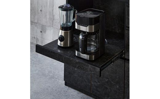 【開梱設置】キッチンカウンター レンジ台 アンサンブル 幅139.1 ストーンブラック