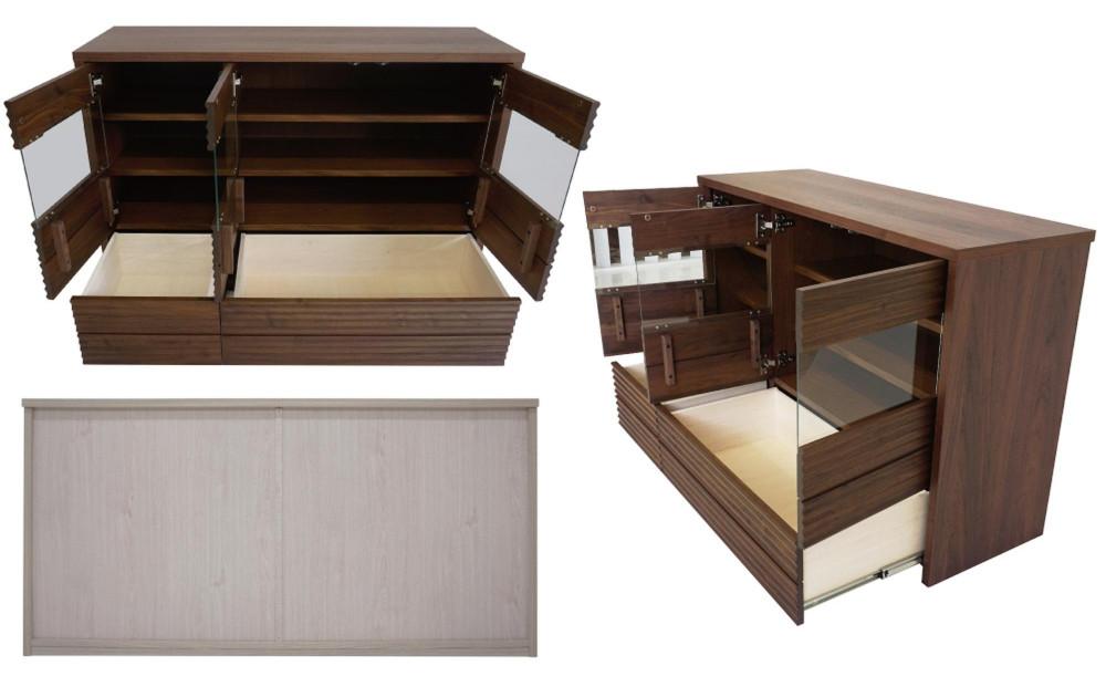 無垢リビング家具コリーナ(サイドボード・リビングボード)190cm【6色】