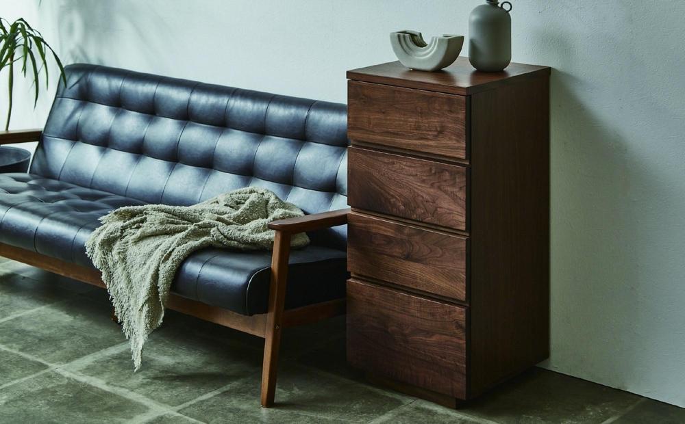 無垢リビング家具NEWイソラ(キャビネット・チェスト)40cmチェスト【２色】