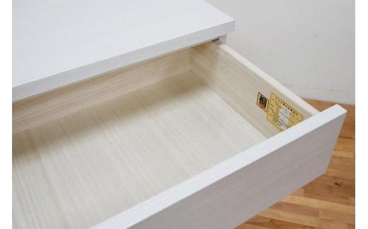 クローゼット チェスト 幅40 3段 奥行55 ホワイト色 タンス 押入れ収納 衣類収納 桐 箪笥 大川家具 丸田木工 フィット