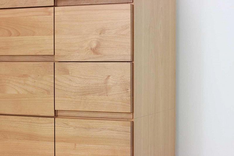 チェスト タンス 幅102 6段 奥行44 アルダー 無垢 桐たんす 箪笥 婚礼 衣類収納 大川家具 丸田木工 ココ
