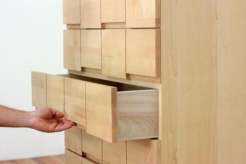 チェスト タンス 幅118 6段 奥行44 メープル 無垢 桐たんす 箪笥 婚礼 衣類収納 大川家具 丸田木工 ココ