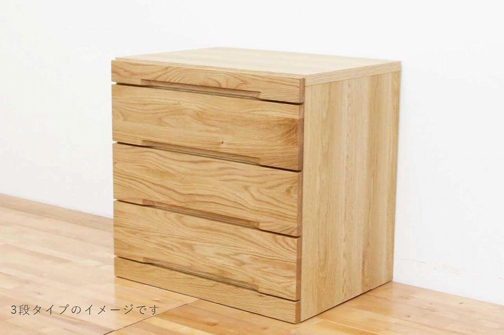 仏壇台 下台 チェスト 幅60-3段 スライドカウンター付き 引き出し収納「Nestle-ネッスル」ホワイトオーク材 大川家具 木製 無垢材【丸田木工】
