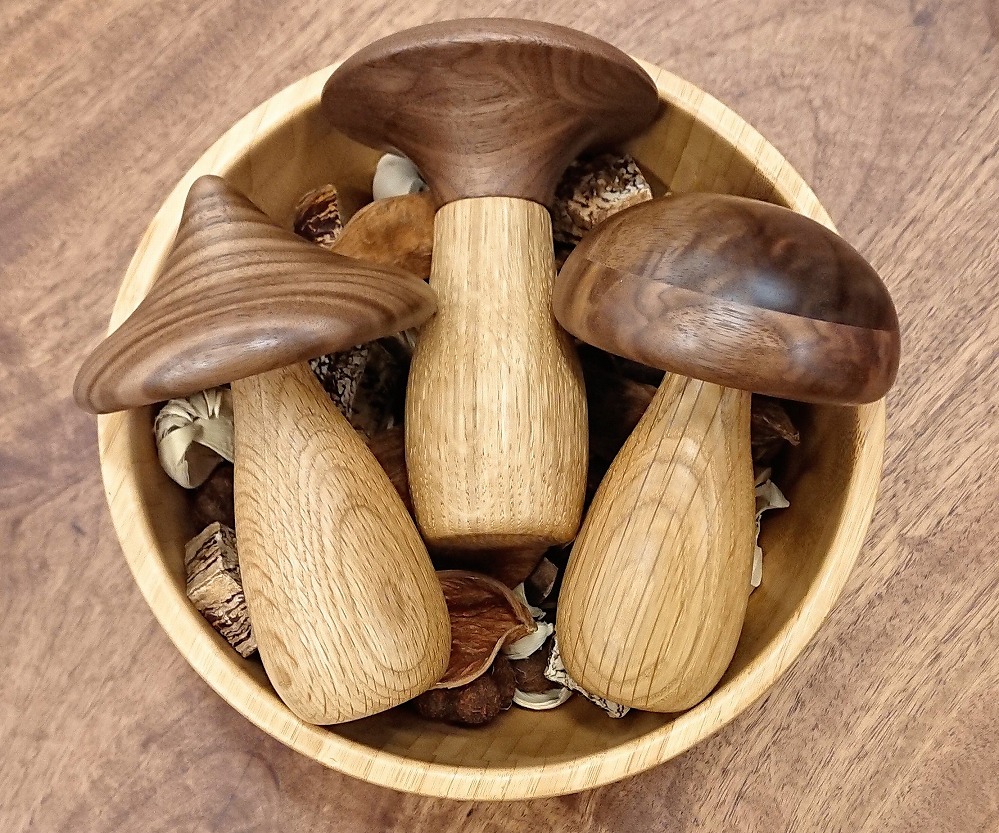 きのこオブジェ　３個セット　Bタイプ