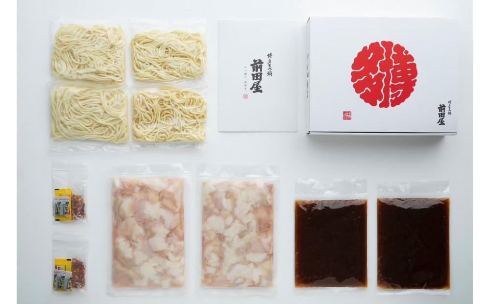 【前田屋】博多もつ鍋（醤油味）4～6人前