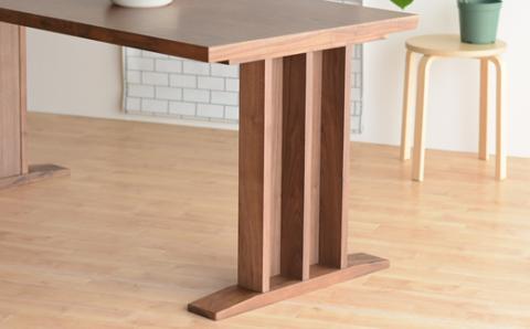 リビングダイニングテーブル DTジャンブル09 ウォールナット 幅160 ウレタン塗装