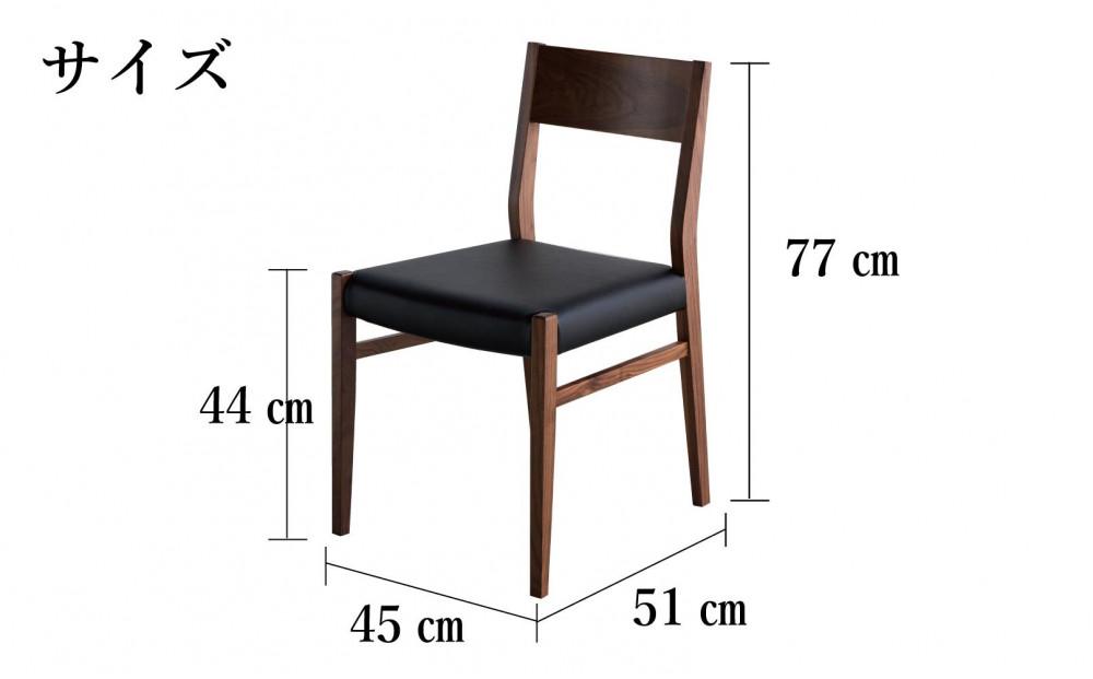 ウォールナット ダイニングチェア DCジャンブル01 オールマイティブラック