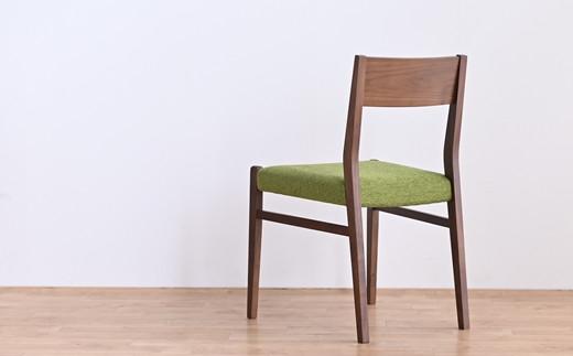 ウォールナット ダイニングチェア DCジャンブル01 アネルカグリーン