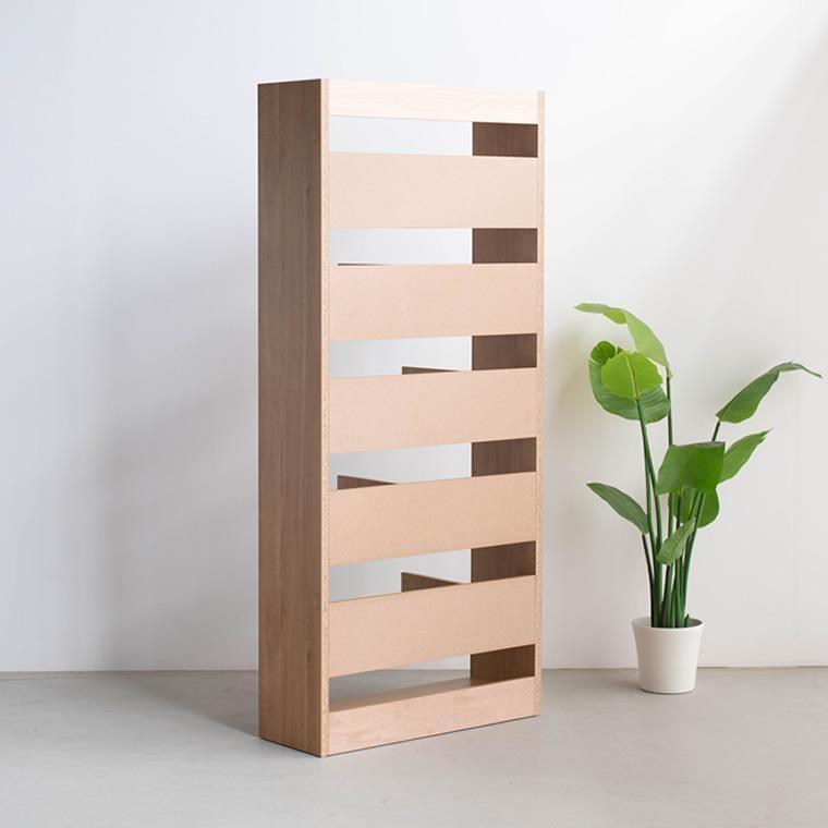 LANE(レーン) シェルフ80 オーク 幅80 高さ180 ハイタイプ 多目的ラック