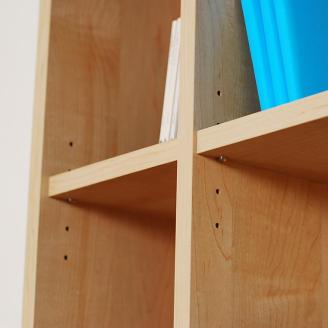 Rank ランク 75シェルフ 幅75 高さ150 ヨーロピアンメープルのナチュラルシェルフ