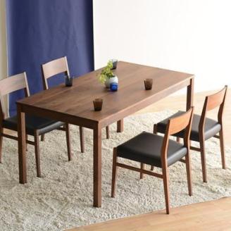 DT01 ウレタン DC01 オールマイティブラック ウォールナット 5点 ダイニングセット