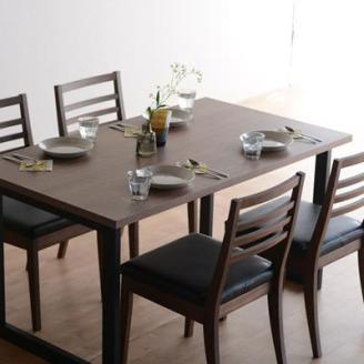 DT02 ウレタン DCゴーダ オールマイティブラック ウォールナット 5点 ダイニングセット