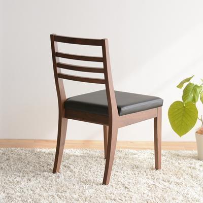 DCゴーダ ダイニングチェア ウォールナット オールマイティブラック 1脚 単品 チェア 椅子