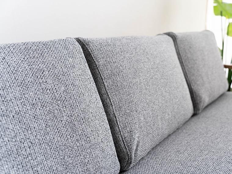 コペンハーゲン01 3Pソファ オーク／バトンライトグレー 幅189 奥行76 高さ70